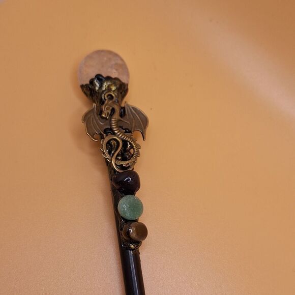 Dragon stone wand magic wielder cosplay accessory spell casting crystal quar… - Picture 6 of 10